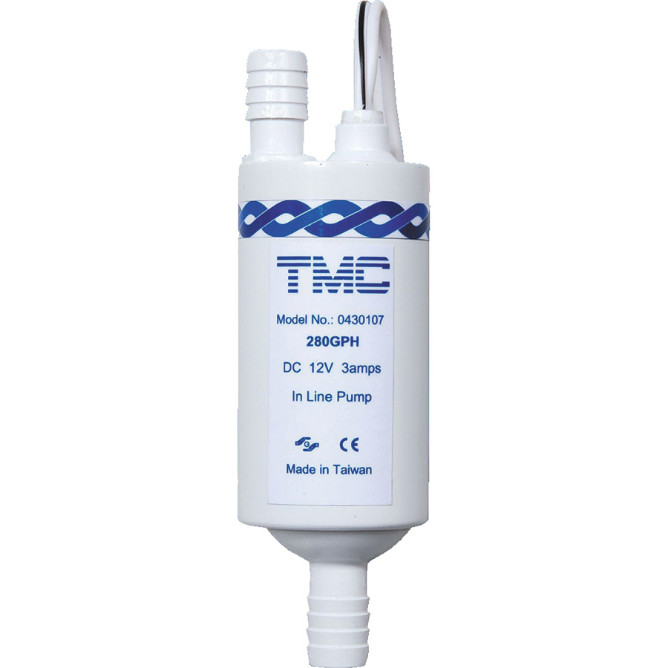 TMC In-line pumpe 12V - VVS og lenseutstyr - Trykkvannspumper - Flak